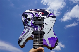 Schecter USA Custom Shop PT-7 Silver Swirl 7-String Electric Guitar 2021